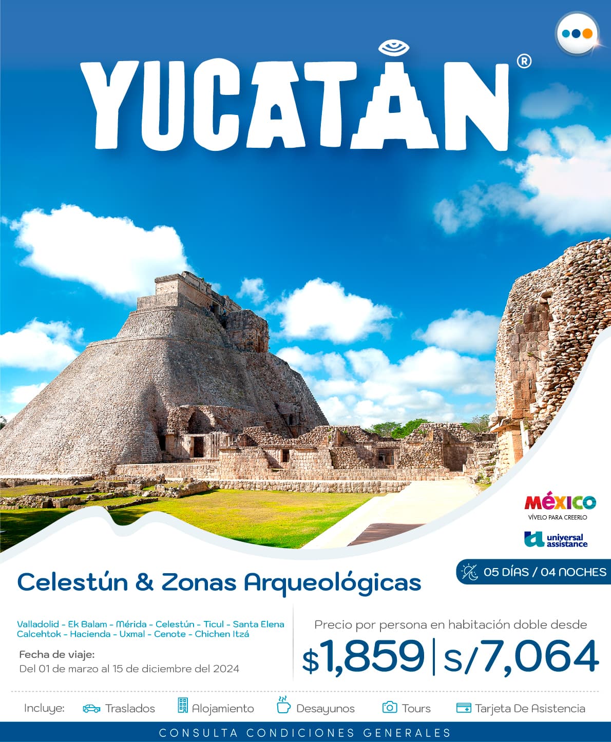 Celestún & Zonas Arquelógicas